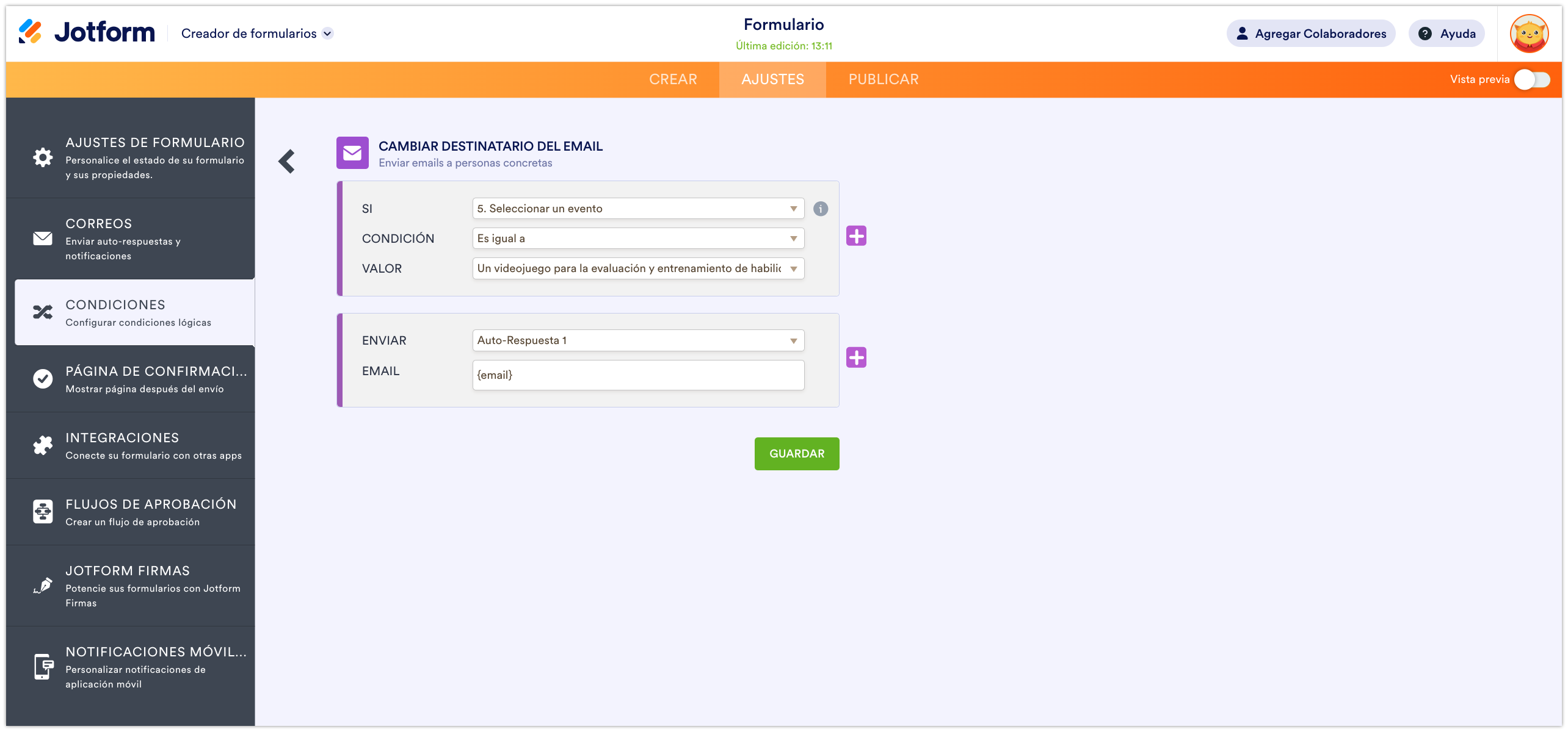Cómo enviar por correo diferentes documentos PDF según las respuestas de los usuarios Image-6