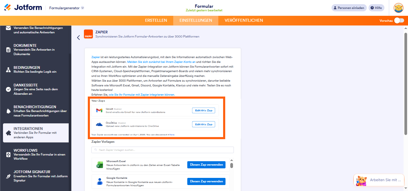 Wie Sie Zapier mit Jotform verwenden Image-8