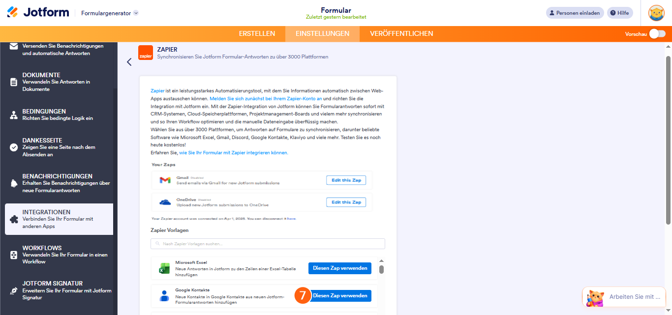 Wie Sie Zapier mit Jotform verwenden Image-9