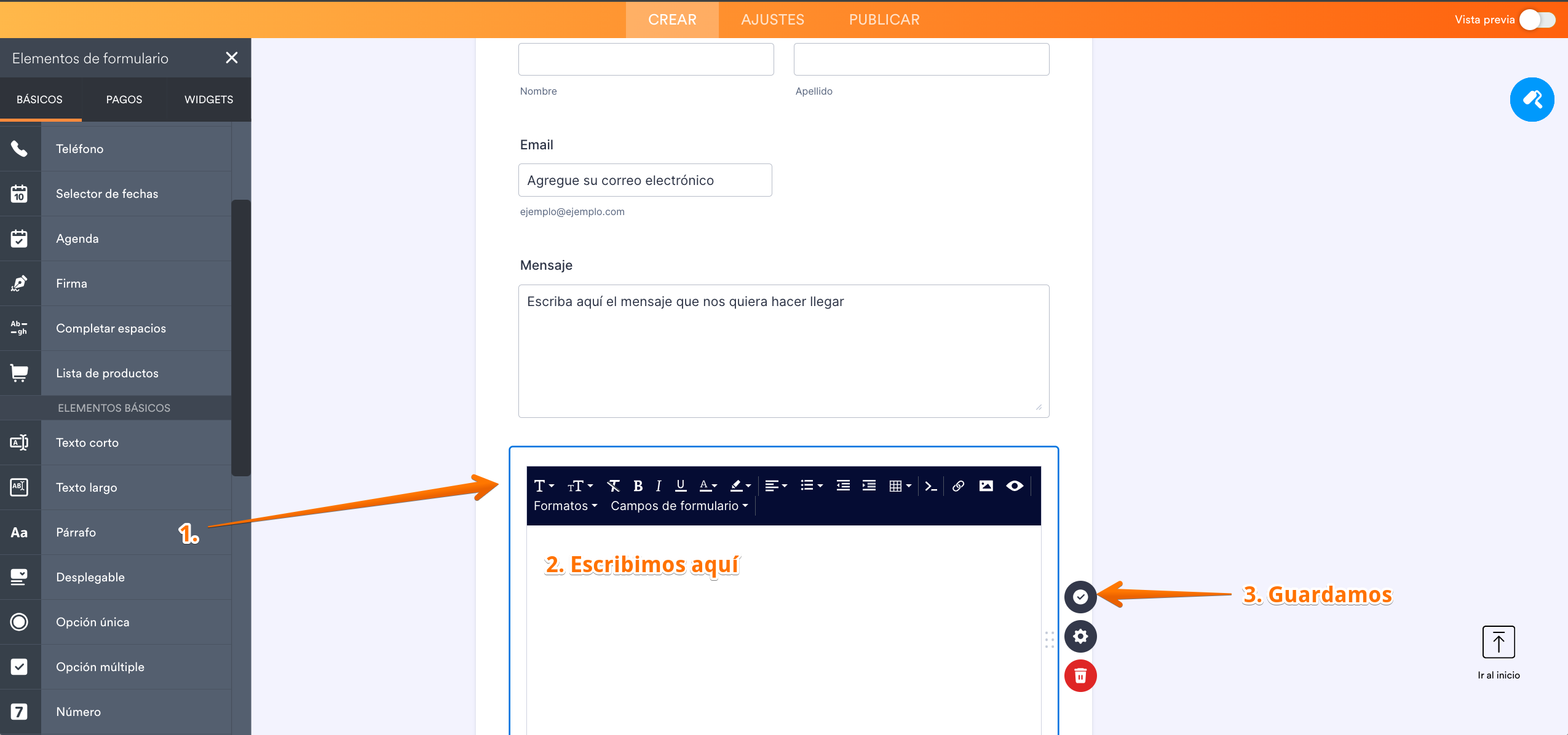 Cómo configurar un formulario de contacto en Jotform Image-8