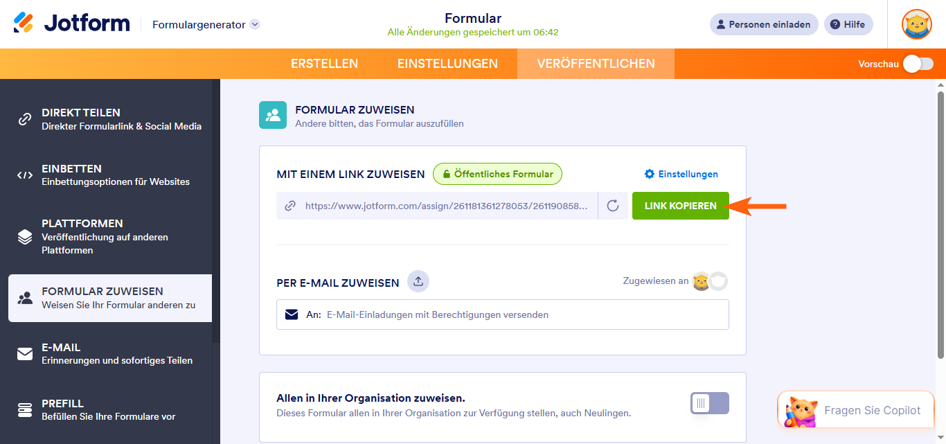 Hinzufügen von Empfängern zu Ihrem Formular Image-3