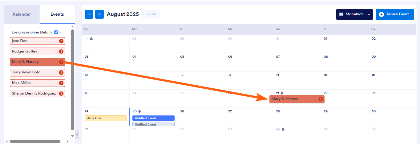 Wie Sie eine Kalenderansicht in Jotform Tabellen hinzufügen Image-22