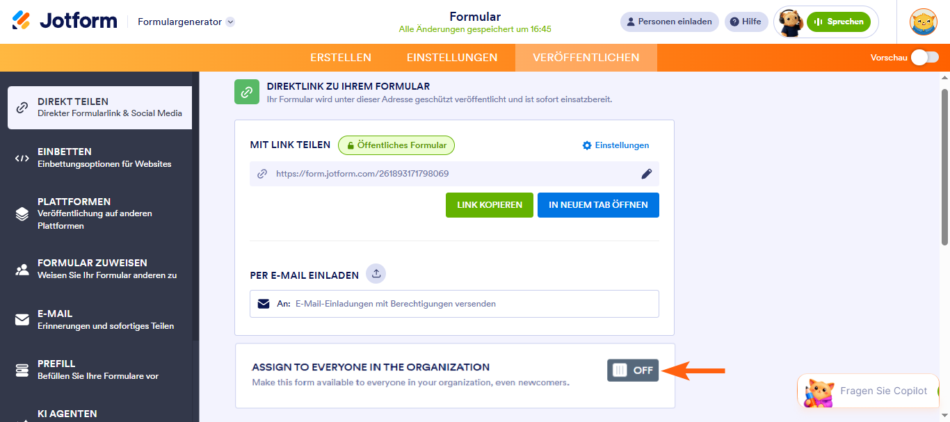 Hinzufügen von Empfängern zu Ihrem Formular Image-7