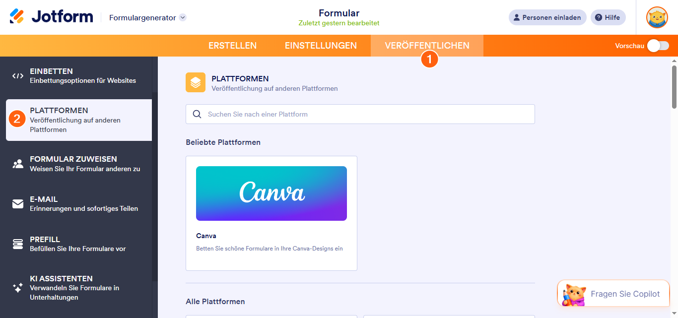 Formulare in die Wordpress