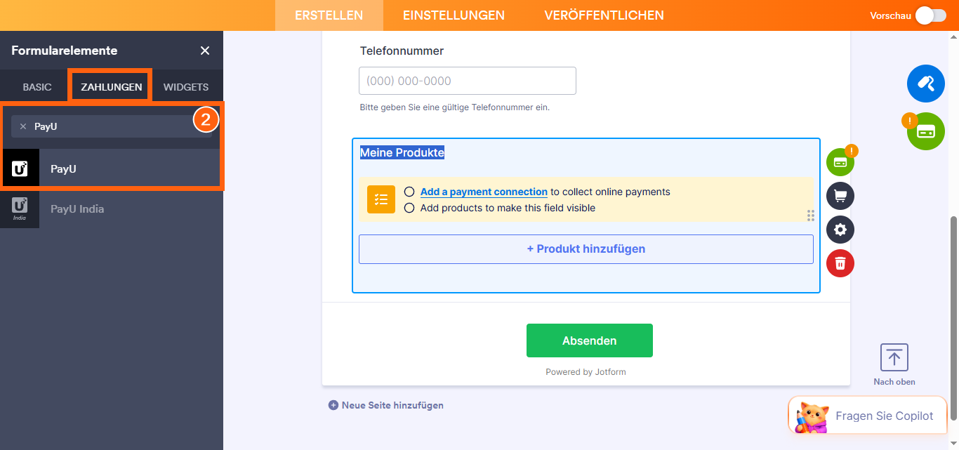 Wie Sie PayU mit Jotform integrieren? Image-9