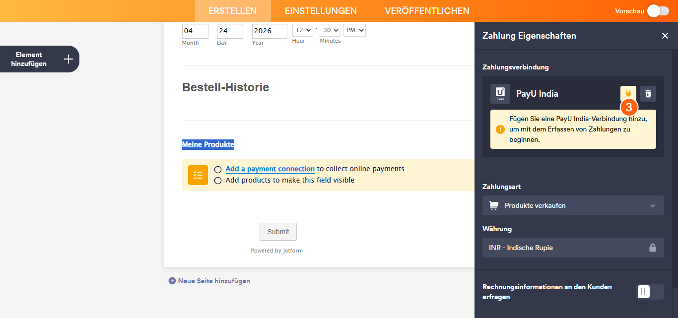 So integrieren Sie PayU Money mit Jotform Image-9