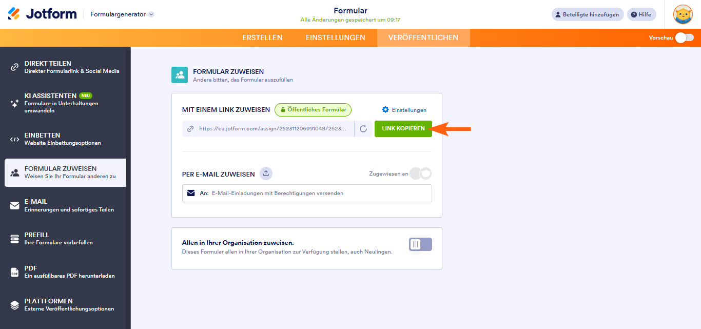 Hinzufügen von Empfängern zu Ihrem Formular Image-3