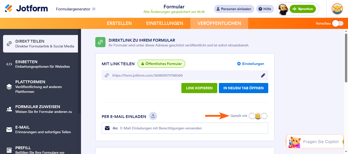Hinzufügen von Empfängern zu Ihrem Formular Image-6