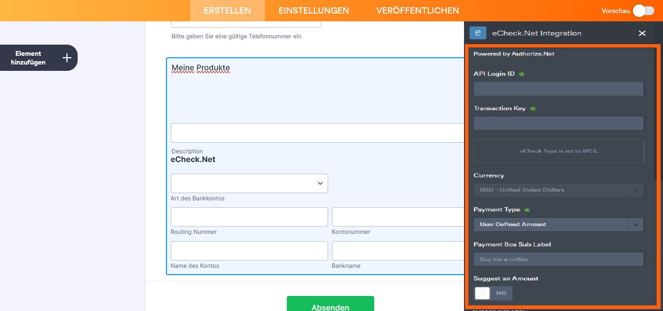 Wie Sie eCheck