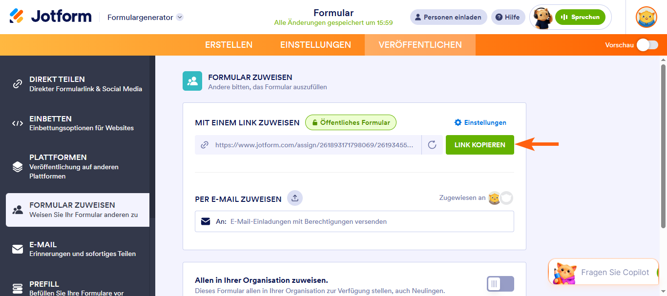Hinzufügen von Empfängern zu Ihrem Formular Image-3
