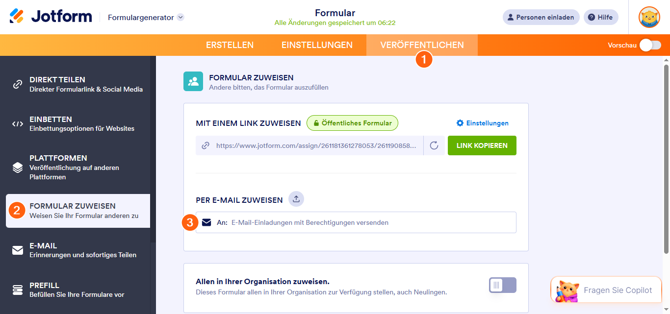 Hinzufügen von Empfängern zu Ihrem Formular Image-1