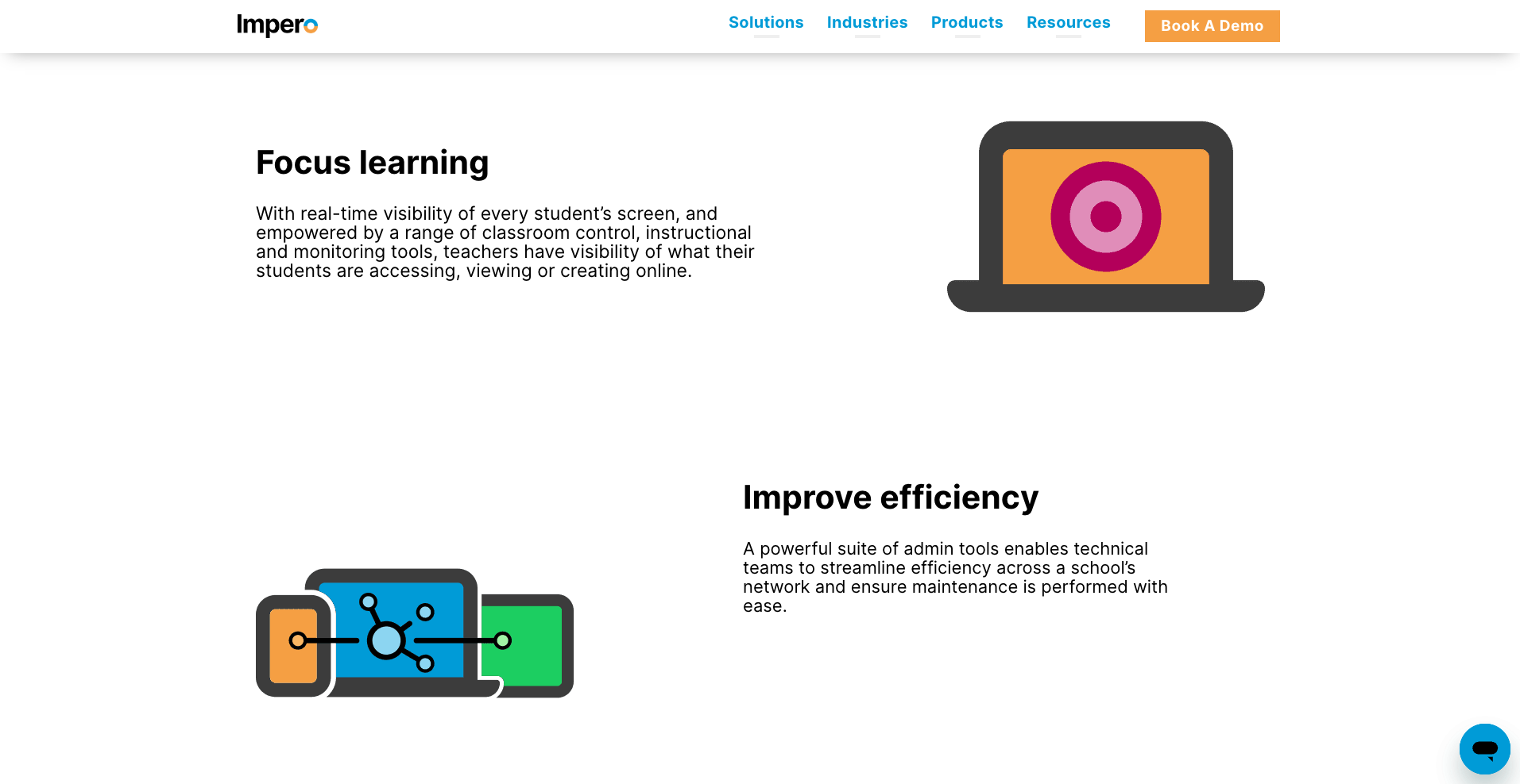 Impero Education Pro Landing Page
