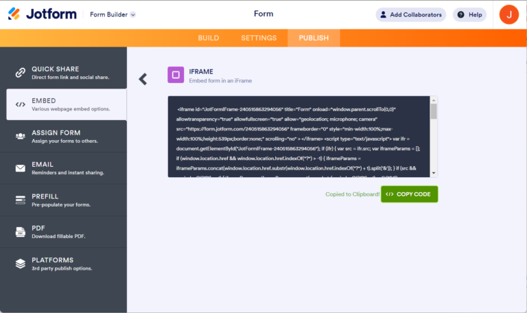 Adding a Form to Web Page Maker