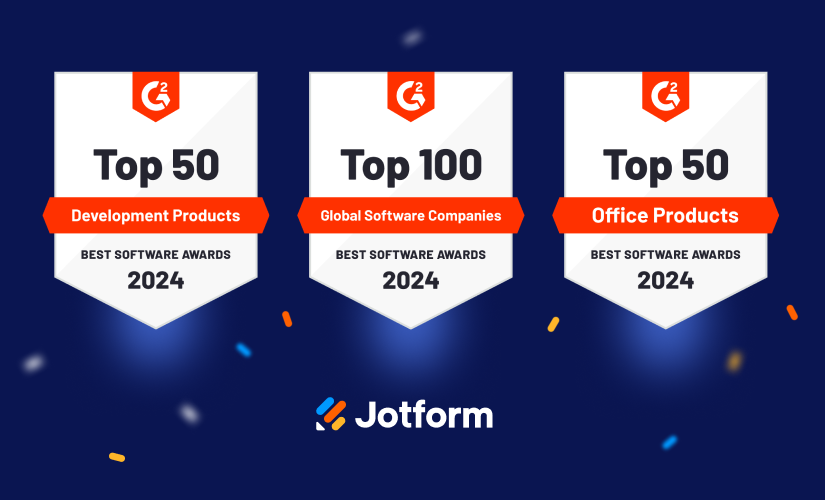 Jotform named one of the best software companies on G2’s 2024 list