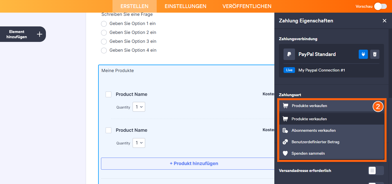 Wie Sie den berechneten Wert eines Formulars an das Zahlungsgesamtfeld eines anderen Formulars übergeben Image-1