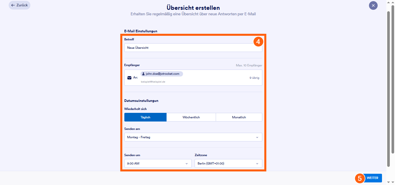Wie Sie Übersicht-E-Mails einrichtet Image-4