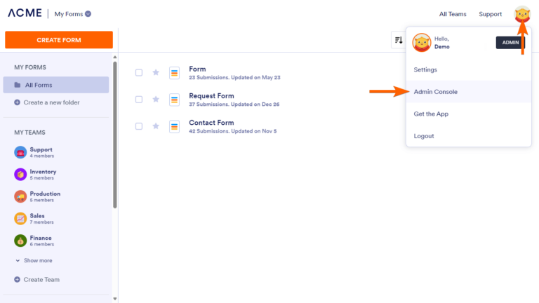 How to Use Jotform Enterprise Admin Console