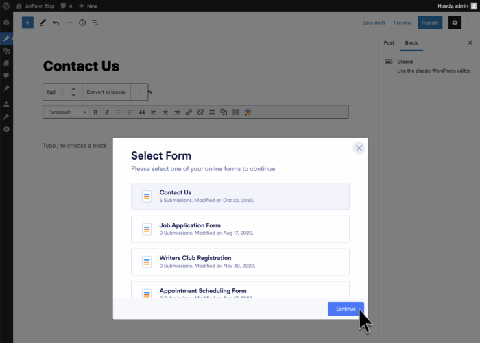 15 best free form plug-ins for WordPress in 2026 | The Jotform Blog