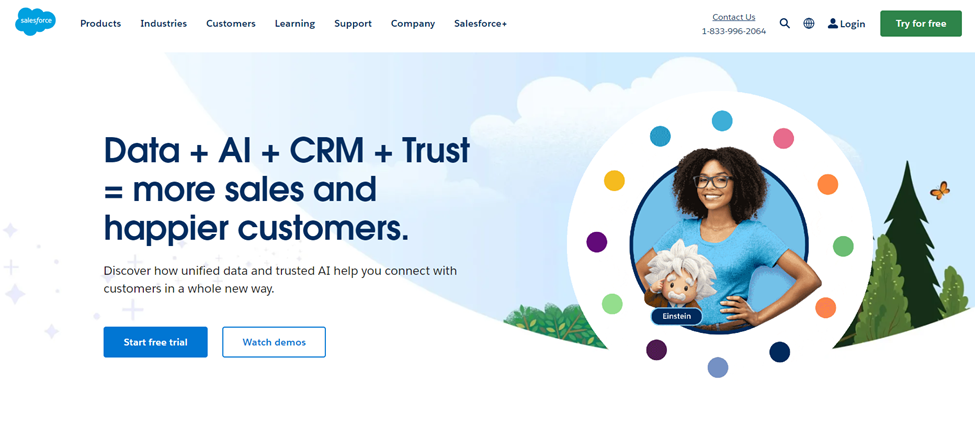 Salesforce Landing Page