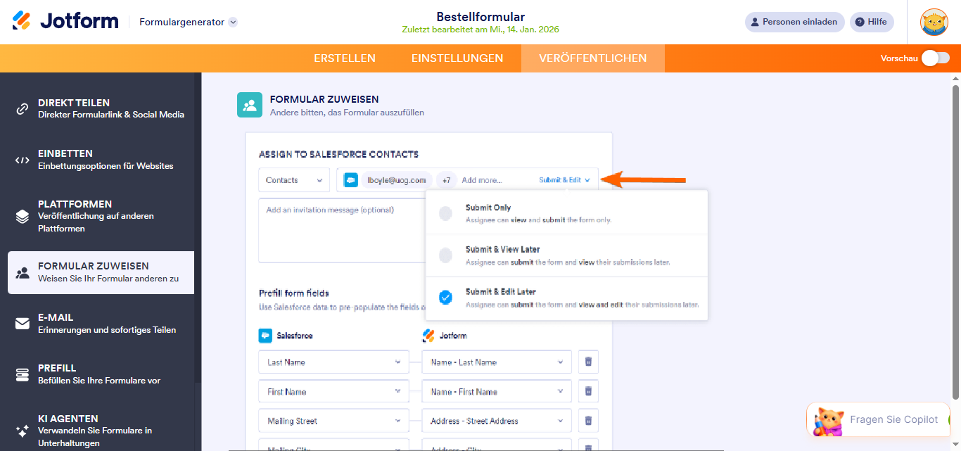 Wie Sie Salesforce-Kontakten ein Formular zuweisen Image-4