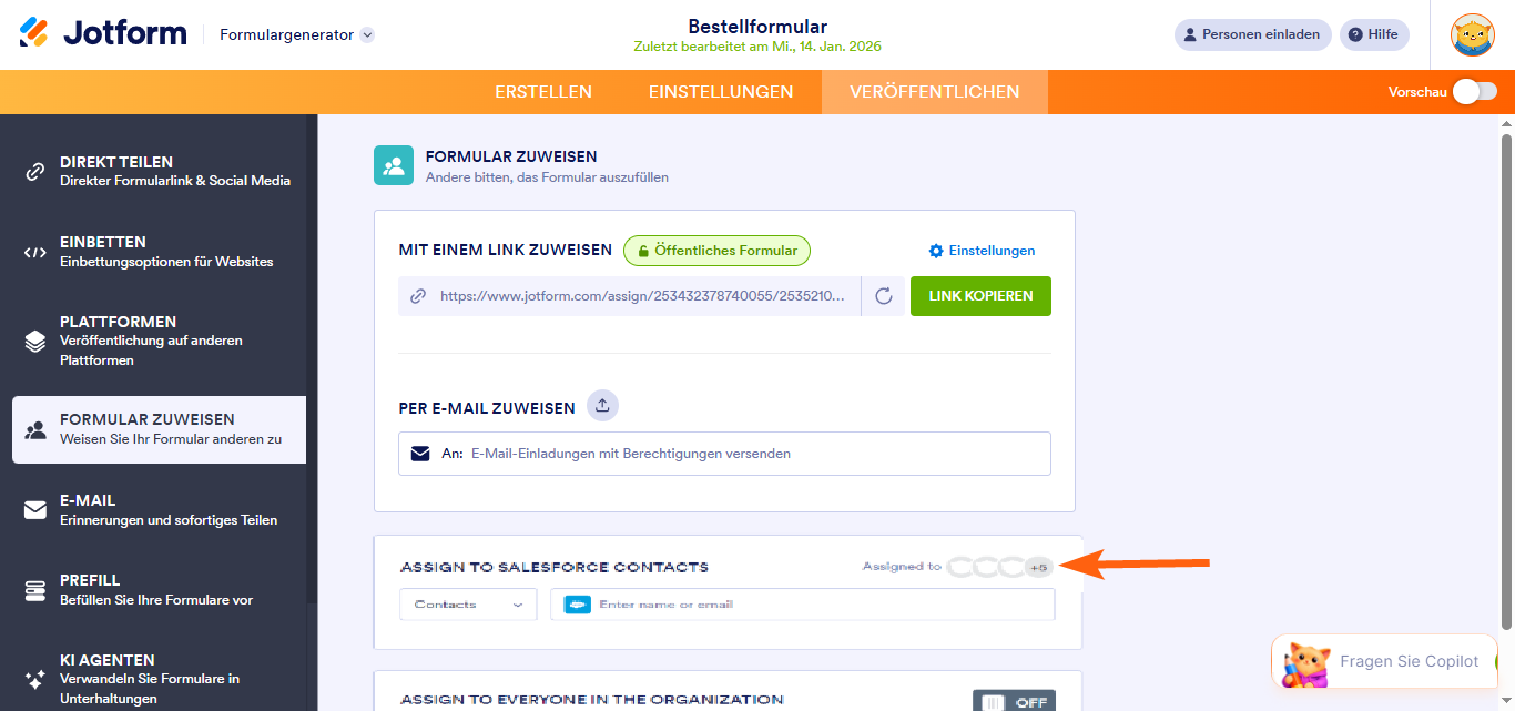 Wie Sie Salesforce-Kontakten ein Formular zuweisen Image-6