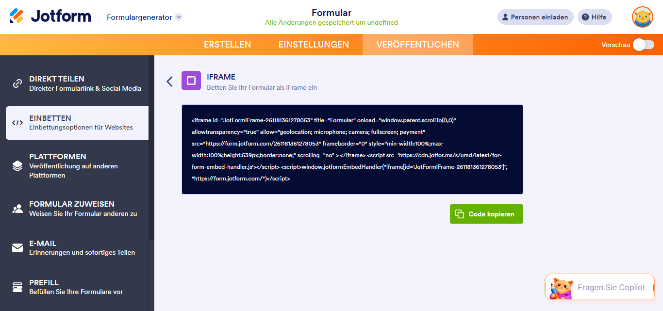 Ein Formular zum Web Page Maker hinzufügen Image-2