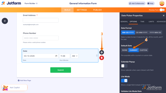 Published Date Form How to Get the Actual Submission Date on Offline Forms