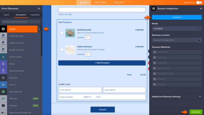 Announcing Jotform’s new Clearpay payment option through Square ...
