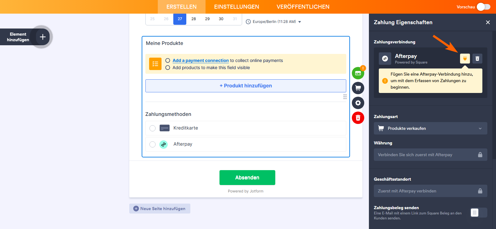 Wie Sie Jotform mit Afterpay integrieren Image-5