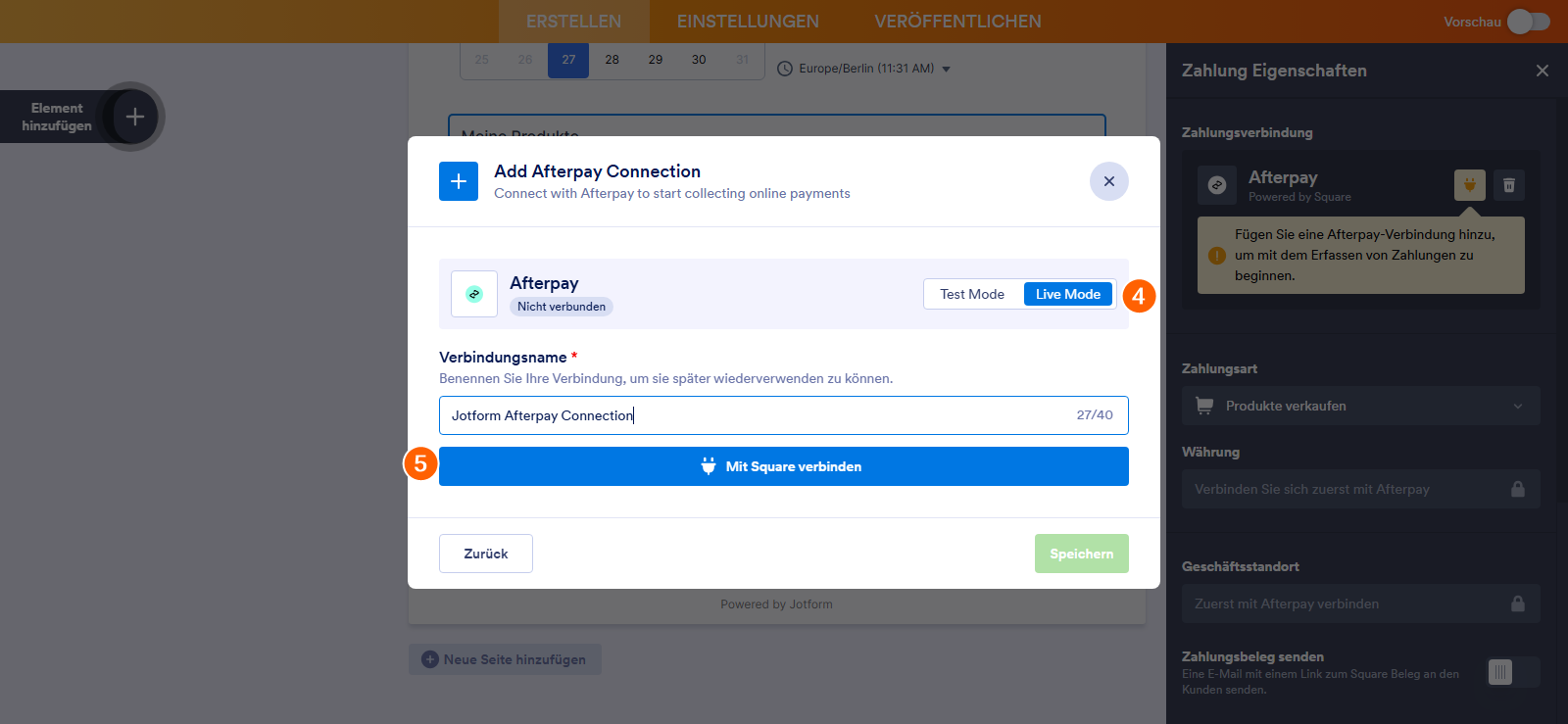 Wie Sie Jotform mit Afterpay integrieren Image-6