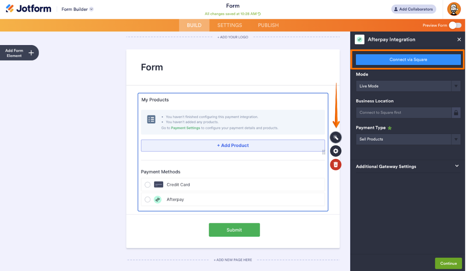 Announcing Square ACH and Afterpay/Clearpay for Jotform Enterprise ...