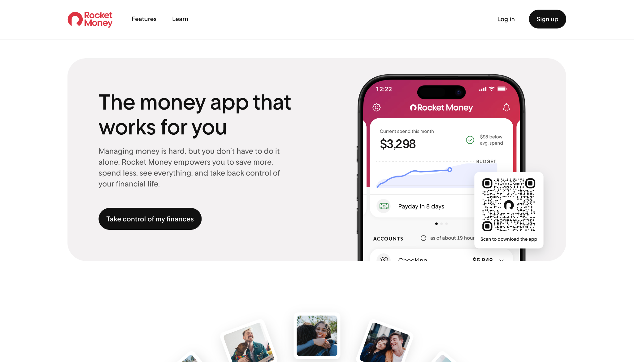 Rocket Money Landing Page