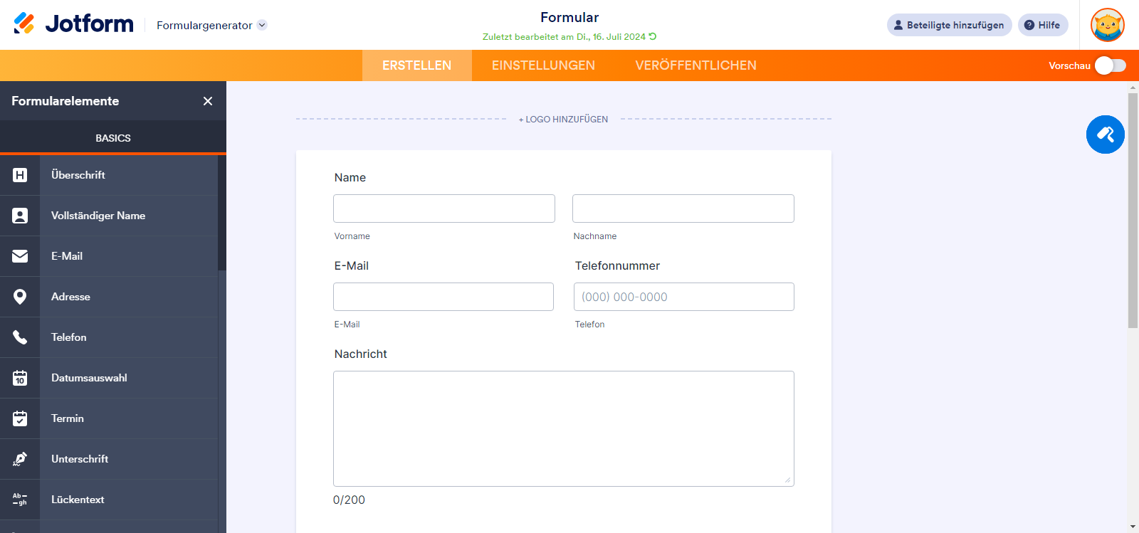Wie Sie die zulässigen Zahlungen und Widgets im Formular-Generator Ihrer Organisation ändern Image-2