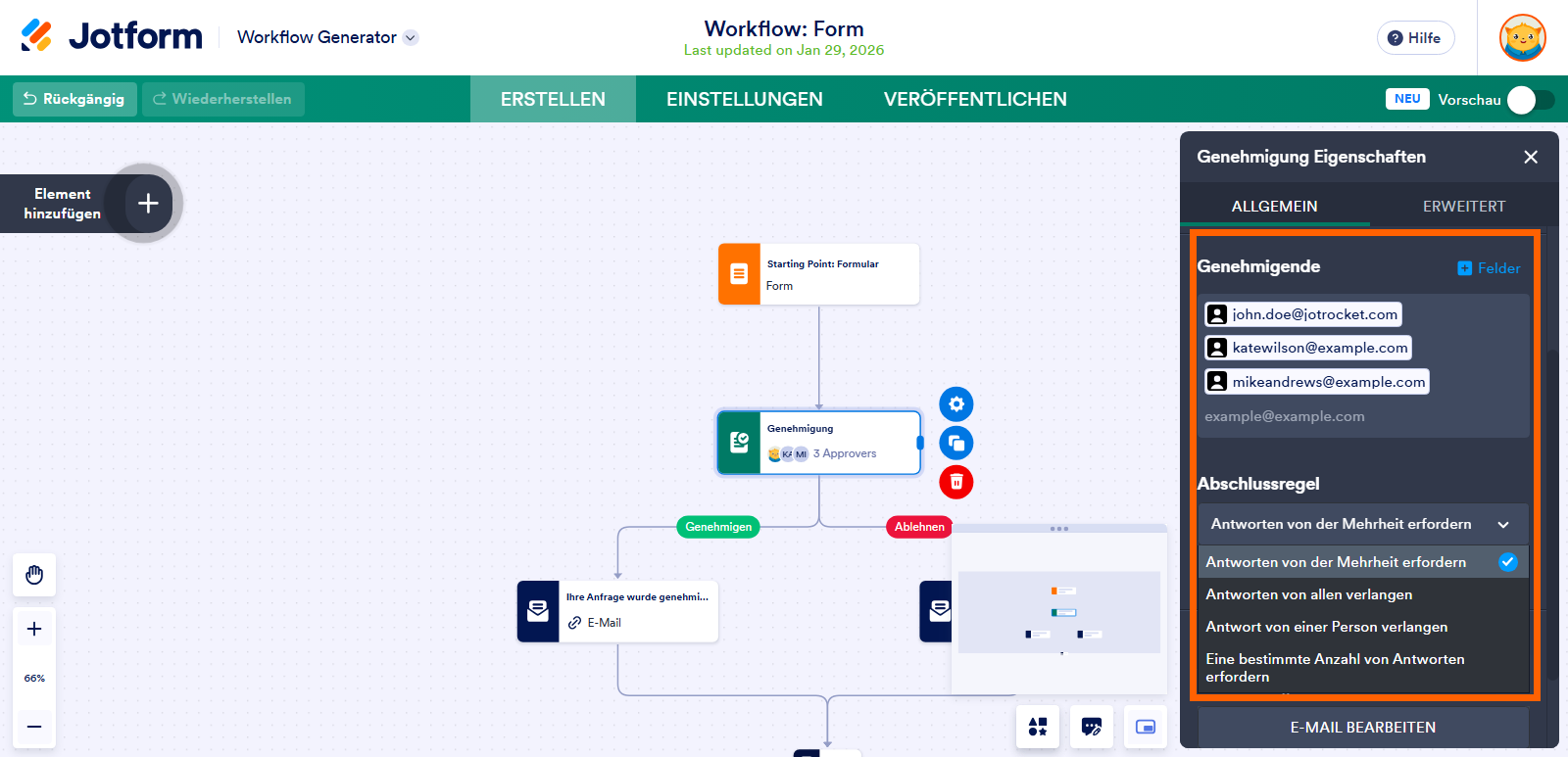 Verständnis der Regeln für den Abschluss der Genehmigung einer Gruppe Image-1