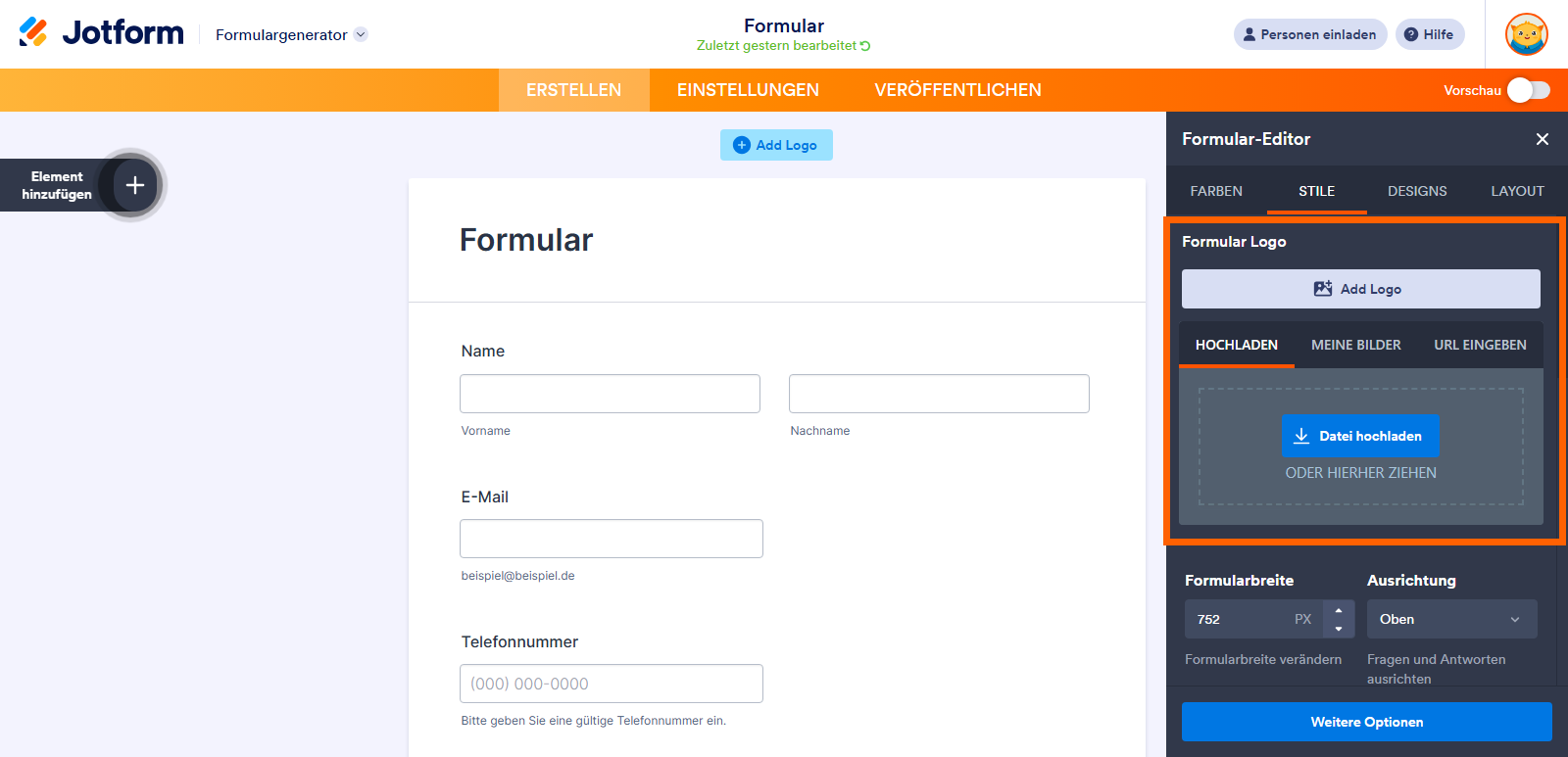 Wie Sie eine Vorschau für die gemeinsame Nutzung sozialer Medien in Formularen einrichten Image-2