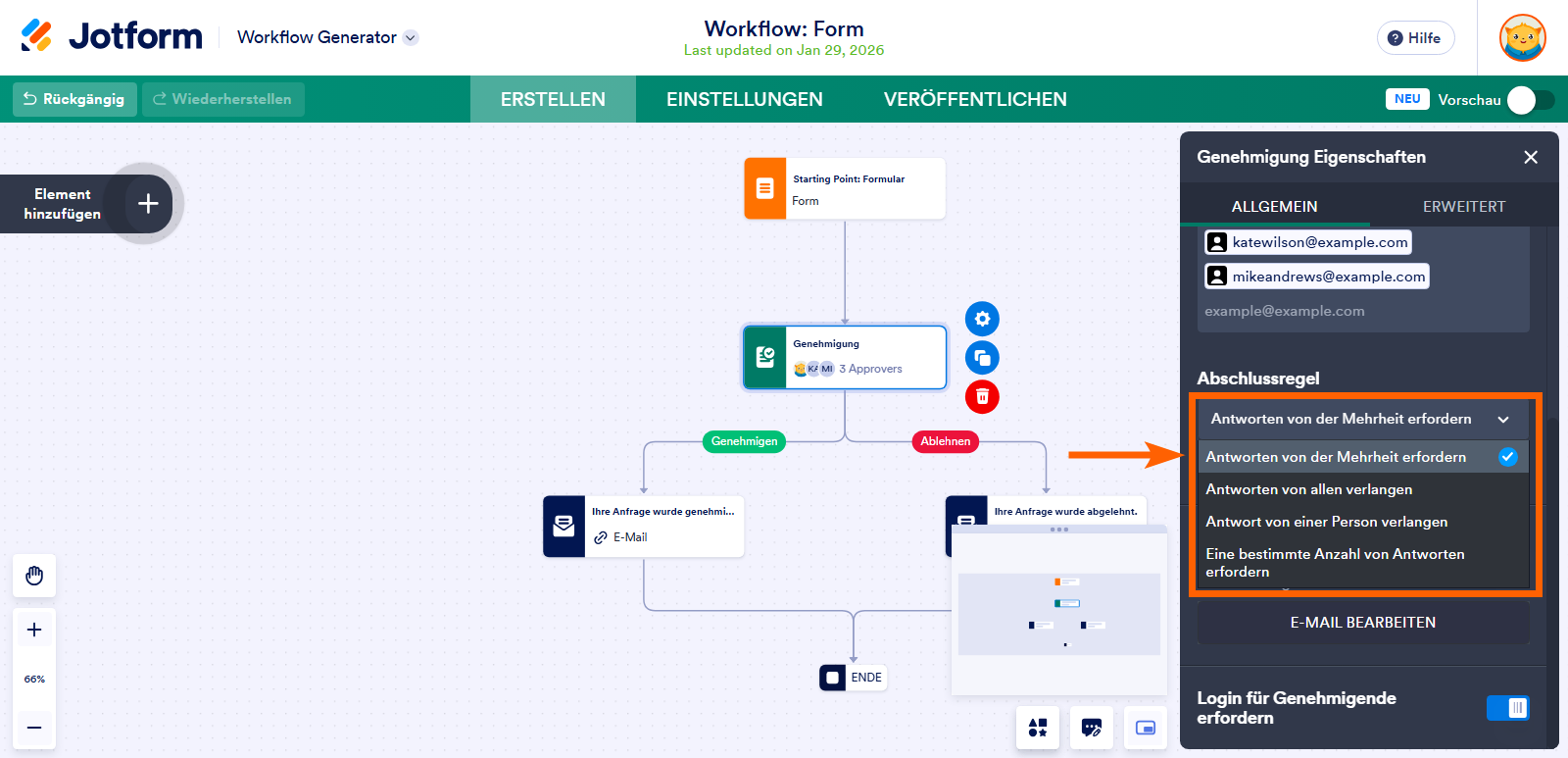 Wie Sie eine Gruppengenehmigung mit Jotform Approvals beantragen Image-2
