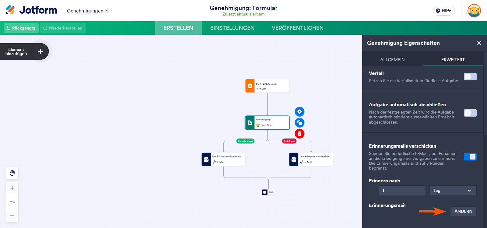Wie Sie Genehmigungserinnerungs-E-Mails einstellen Image-3