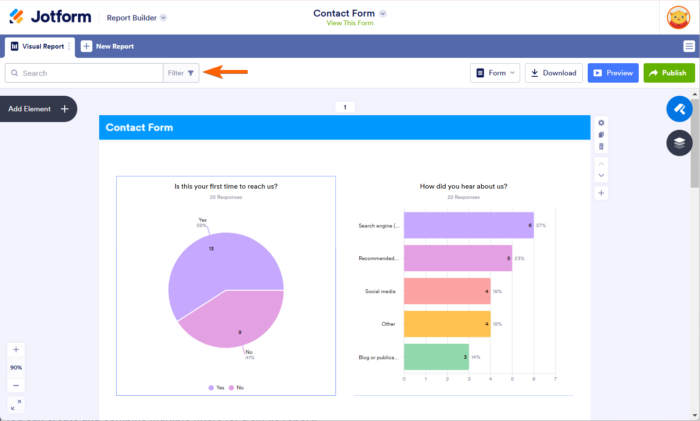 How to Use Visual Report Filters