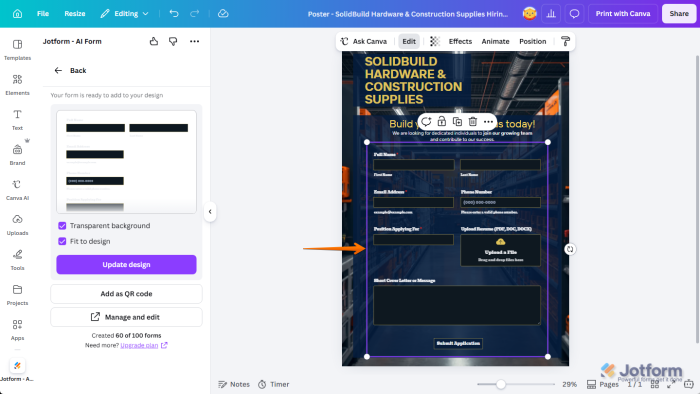 Customizing Forms for a Canva-Perfect Look
