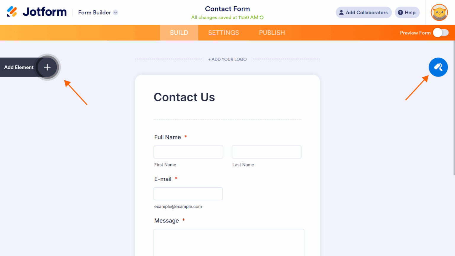 How to add a contact form to a Canva website | The Jotform Blog