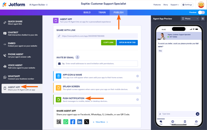 How to Send a Push Notification Through Your Agent's App