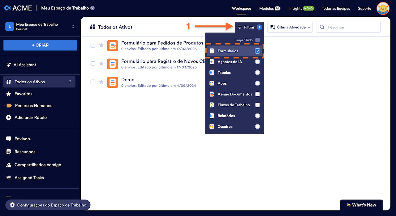 Compartilhando um Formulário como Colaborador - 1