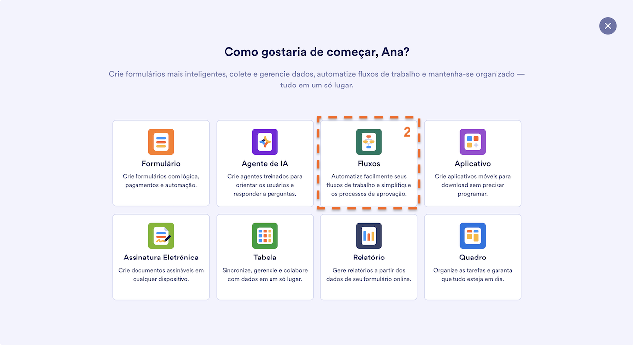 Criando um Fluxo de Trabalho pelo seu Espaço de Trabalho - 2