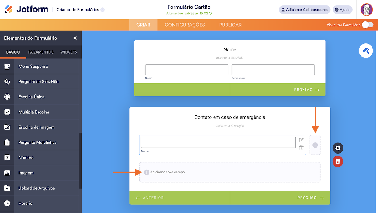 Como Exibir Várias Perguntas em um Único Cartão - 5
