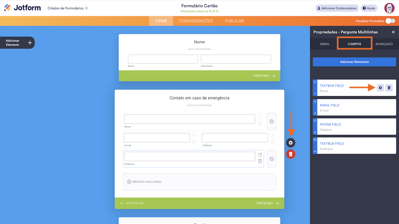 Como Exibir Várias Perguntas em um Único Cartão - 6