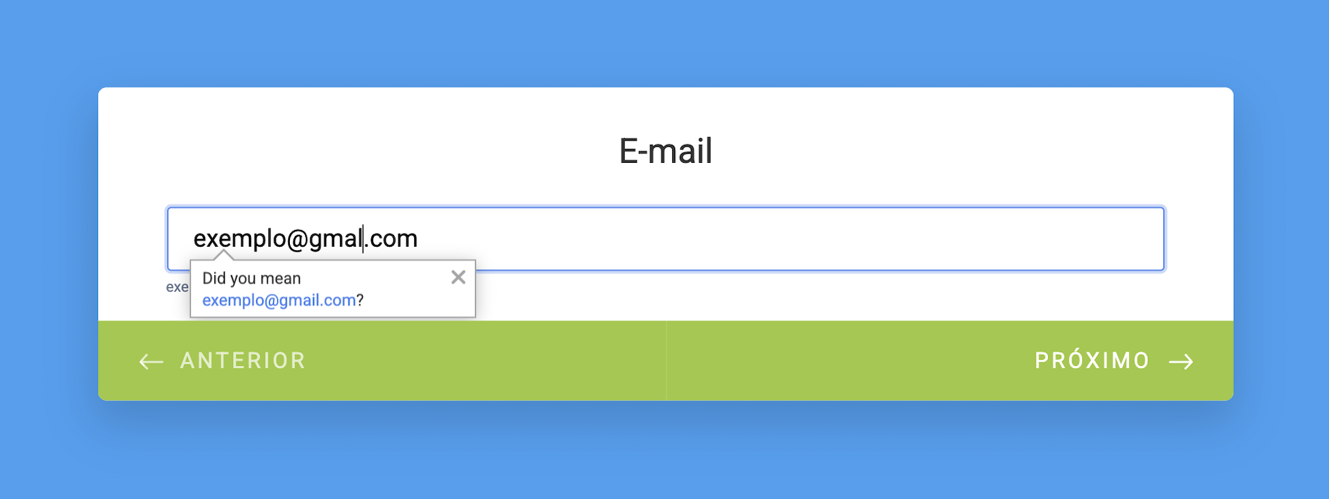 Checagem de Erros - Formulário Cartão