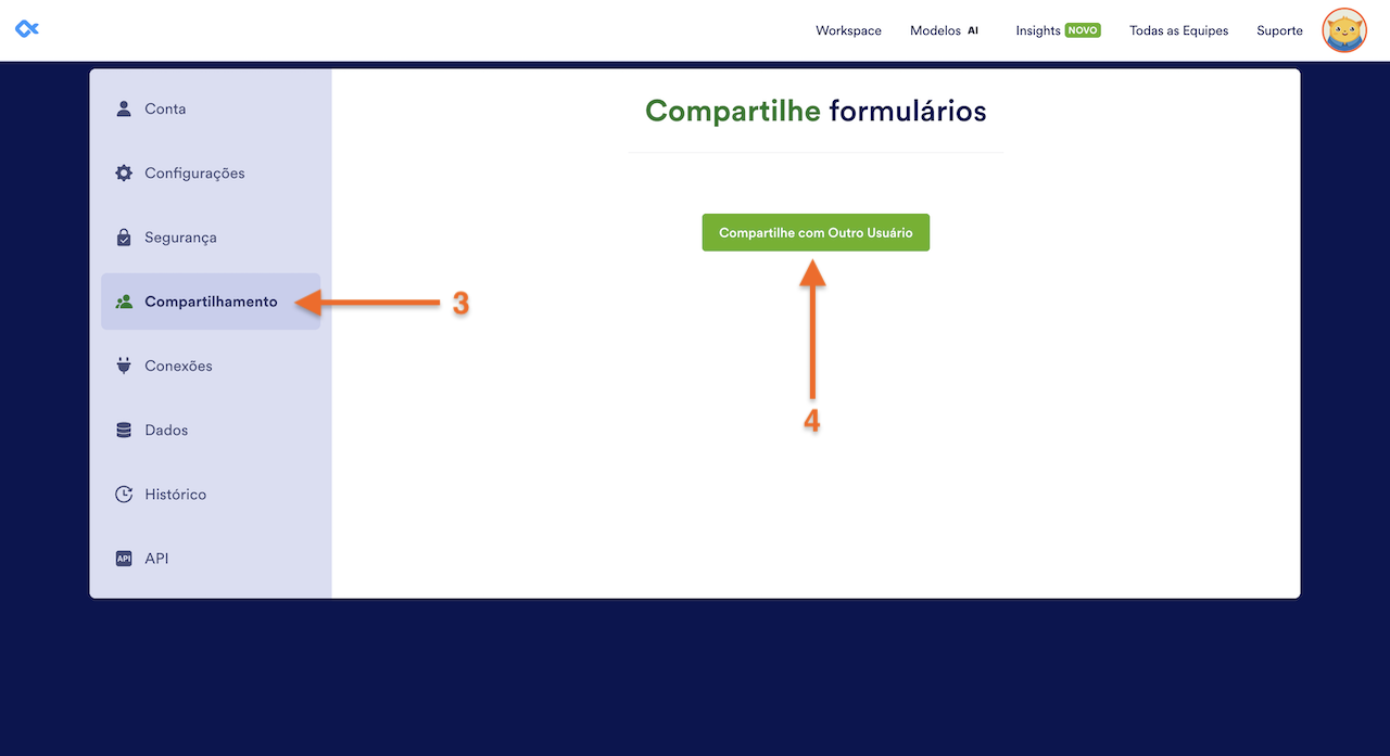 Compartilhando um Formulário como Subusuário - 2