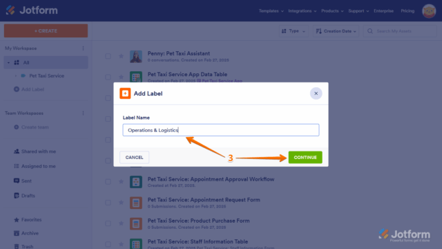 How to Add Labels to Assets on Your Workspace