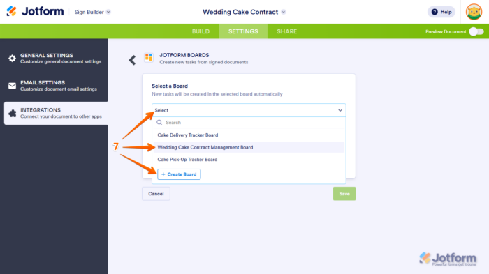 How to Create a Task with a Jotform Sign Document