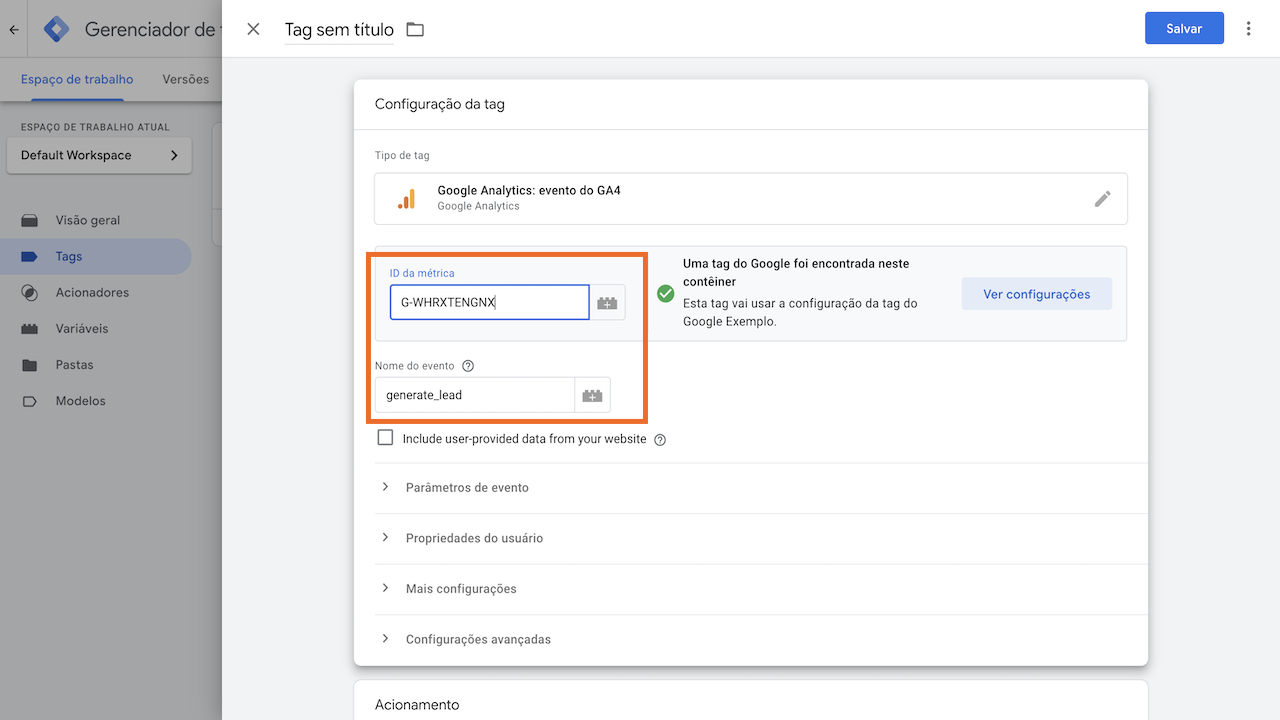 Rastreamento de Formulários com o Google Analytics 4 - 23